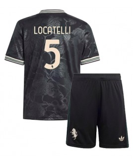 Günstige Juventus Manuel Locatelli #5 3rd trikot Kinder 2025-26 Kurzarm (+ Kurze Hosen)